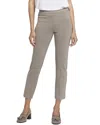 Nydj Pull-on Ankle Straight Leg Pants In Gray