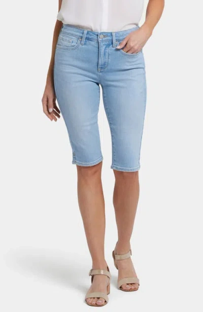 Nydj Sophie Bike Denim Shorts In Canary Beach