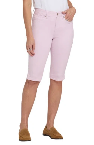 Nydj Sophie Side Slit Bike Capri Jeans In Pink