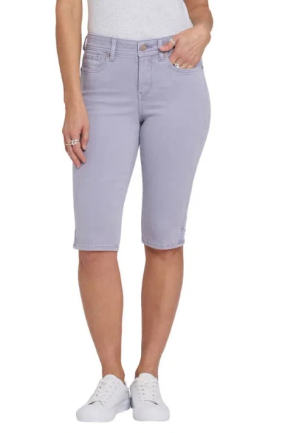 Nydj Sophie Side Slit Bike Capri Jeans In Purple