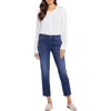 Nydj Stella Womens Relaxed Denim Tapered Leg Jeans In Multi