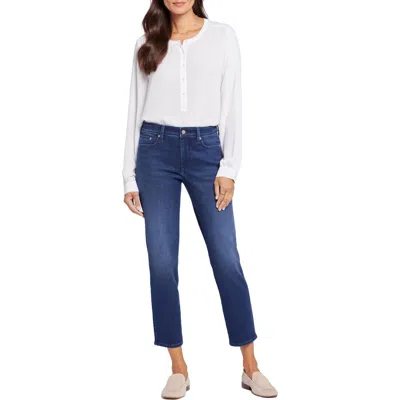 Nydj Stella Womens Relaxed Denim Tapered Leg Jeans In Gold Coast