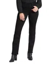 Nydj Marilyn Waist Match Straight Leg Jeans In Black