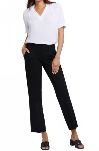 Nydj Straight Leg Trouser In Black