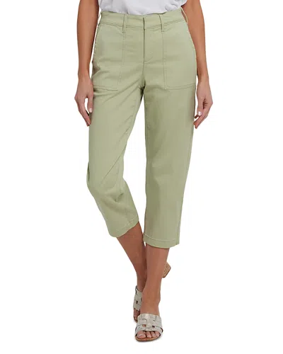 Nydj Stretch Twill Utility Pants In Green
