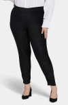 Nydj Suede Leggings In Black