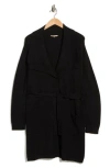 Nydj Sweater Wrap Coat In Black