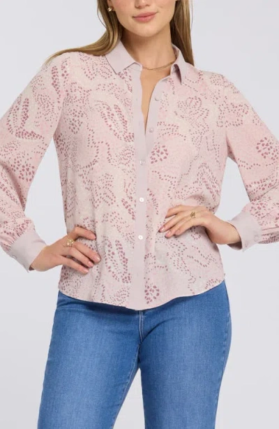 Nydj Taylor Print Shirt In Pink