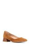 Nydj Teddie Square Toe Pump In Cognac