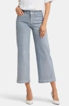 Nydj Teresa Exposed Button High Waist Ankle Wide Leg Jeans