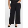 Nydj Teresa Ankle Wide Leg Jeans In Black