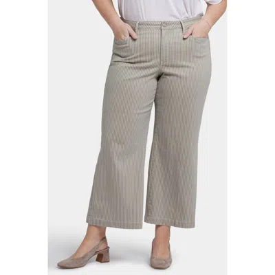 Nydj Teresa Ankle Wide Leg Jeans In Hidden Lodge Stripe