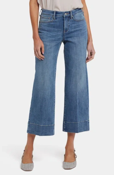 Nydj Teresa Ankle Wide Leg Jeans In Blue