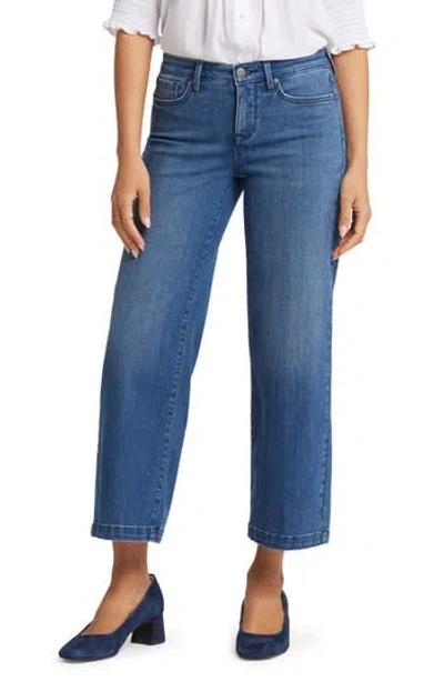Nydj Teresa Ankle Wide Leg Jeans In Blue