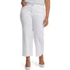 Nydj Teresa Wide Leg Ankle Jeans In Optic White In Optic White