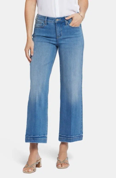 Nydj Teresa Wide Leg Ankle Jeans In Rivierasky In Blue