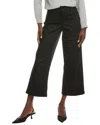 Nydj Plus Teresa Black Coated Wide Leg Jean In Black