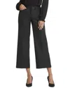Nydj Teresa Black Coated Wide Leg Jean In Black