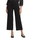Nydj Plus Teresa Black Coated Wide Leg Jean In Black
