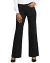 Nydj Teresa Black Rinse Wide Leg Jean In Black