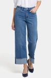 Nydj Teresa Deepwater Lake Wide Leg Jean In Blue