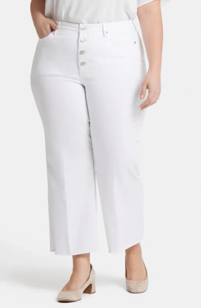 NYDJ NYDJ TERESA EXPOSED BUTTON HIGH WAIST ANKLE WIDE LEG JEANS