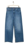 Nydj Teresa Fray Hem Wide Leg Jeans In Blue Oasis