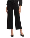 Nydj Julia Relaxed Crop Flare Jeans In Black Rinse