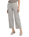 Nydj Teresa High Rise Ankle Wide Leg Jeans In Hidden Lodge In Neutral