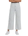 Nydj Teresa Stripe Exposed Button Ankle Wide Leg Jeans In Palencia Stripe