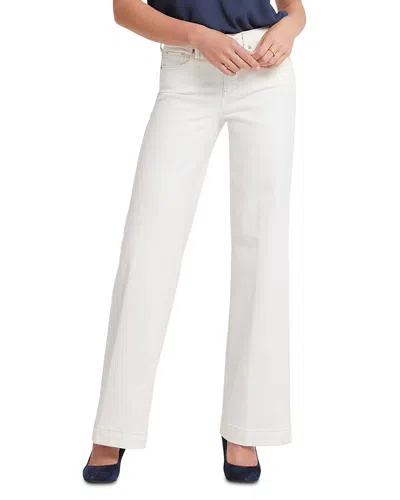 NYDJ TERESA HIGH RISE WIDE LEG JEANS IN WINTER WHITE
