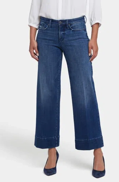 Nydj Teresa High Waist Wide Leg Ankle Jeans In Blue