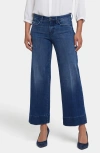 Nydj Teresa Cuff Wide Leg Jeans In Moonlight