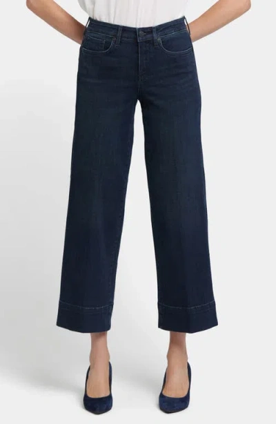 Nydj Teresa High Waist Wide Leg Ankle Jeans In Blue