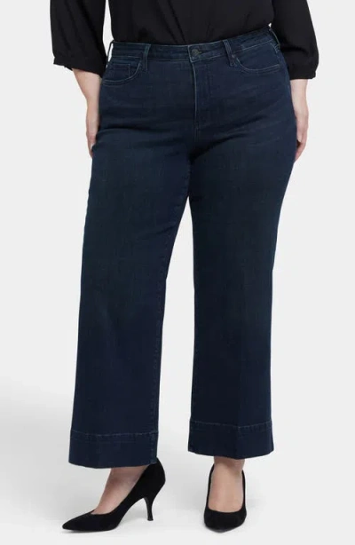 Nydj Teresa High Waist Wide Leg Ankle Jeans In Blue