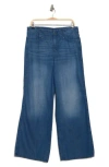 Nydj Teresa High Waist Wide Leg Clean Hem Jeans In Mission Blue