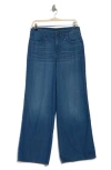 Nydj Teresa High Waist Wide Leg Clean Hem Jeans In Mission Blue