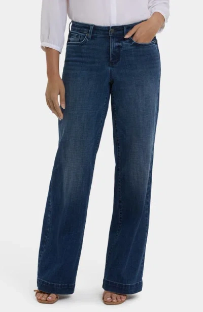Nydj Teresa High Waist Wide Leg Jeans In Blue