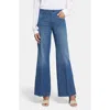 Nydj Teresa Hollywood High Waist Wide Leg Jeans In Mission Blue