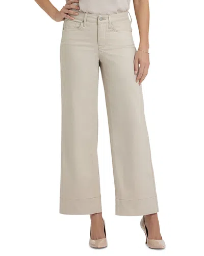 Nydj Teresa Mid Rise Wide Leg Ankle Jeans In Tavern In White
