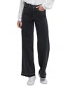 Nydj Teresa Mid Rise Wide Leg Jeans In Slate Stone In Black