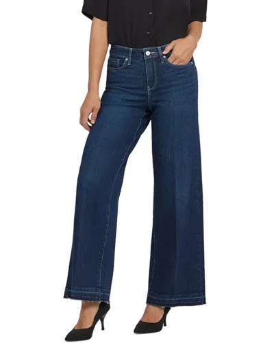 Nydj Teresa Midnight Breeze Wide Leg Jean In Blue