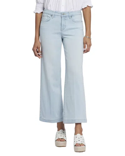 Nydj Mona High Waist Crop Wide Leg Jeans In Oceanfront