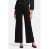 Nydj Julia Relaxed Crop Flare Jeans In Black Rinse