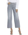 Nydj Teresa Exposed Button High Waist Ankle Wide Leg Jeans In Multi