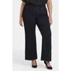 Nydj Teresa Seamed Wide Leg Jeans In Black