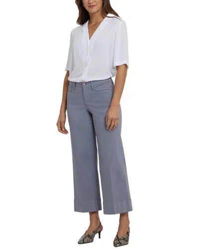 Nydj Teresa Shadow Blue Wide Leg Jean In Gray