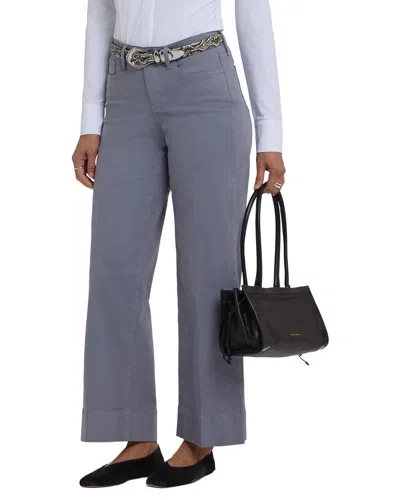 Nydj Teresa Shadow Blue Wide Leg Jean In Gray