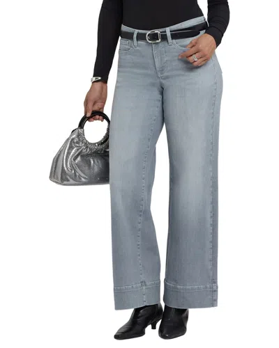 Nydj Teresa Silver Eiffel Wide Leg Jean In Multi