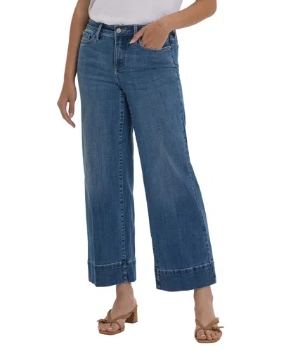 Nydj Teresa Stillwater Lake Wide Leg Jean In Blue
